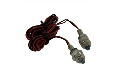 License Plate Frame Mounting Bolt Set with Blue LEDS