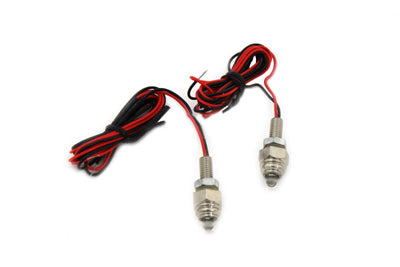 License Plate Frame Mounting Bolt Set with Green LEDS