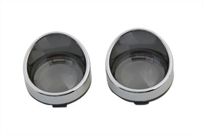 Chrome Turn Signal Bezel Smoke Lens