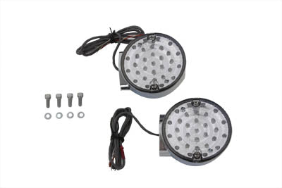 LED Turn Signal Set Rear Clear Lens