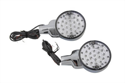 LED Turn Signal Set Rear Clear Lens