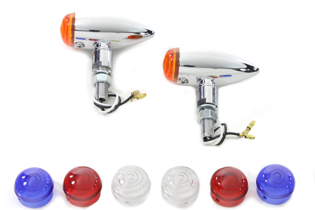 Mini LED Bullet Lens Marker Lamp Set