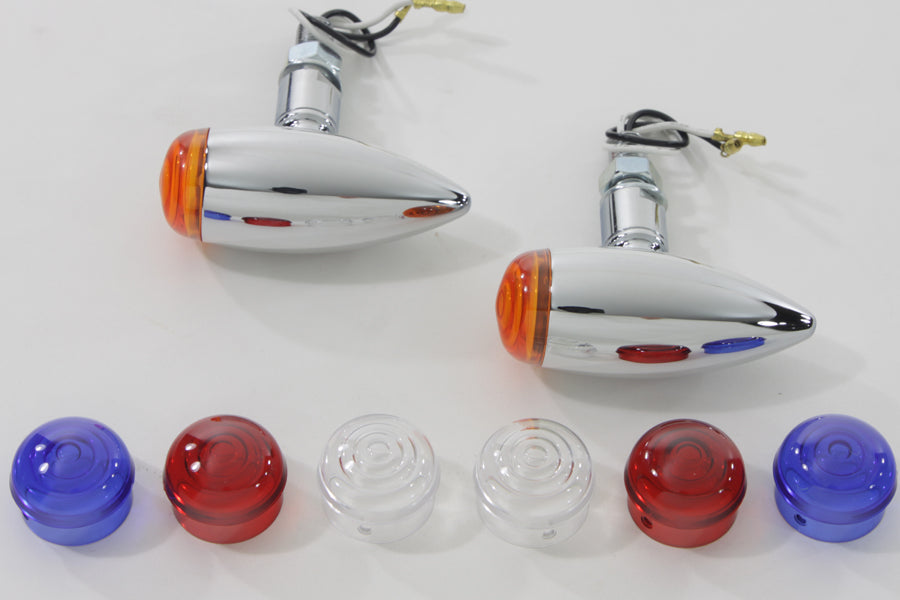 Mini LED Bullet Lens Marker Lamp Set