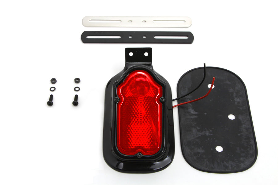 Black Tombstone Style Tail Lamp Assembly