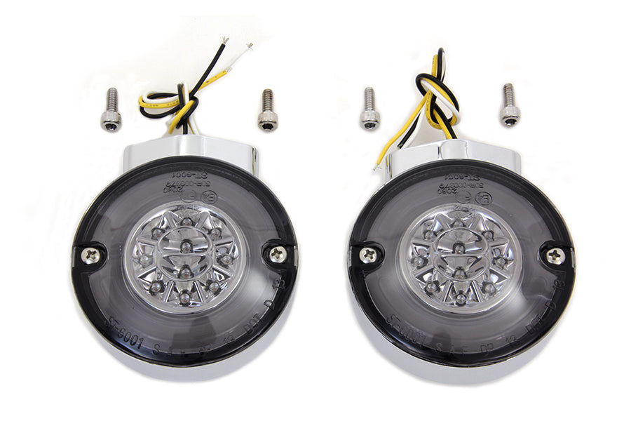 Chrome LED Turn Signal Set Front