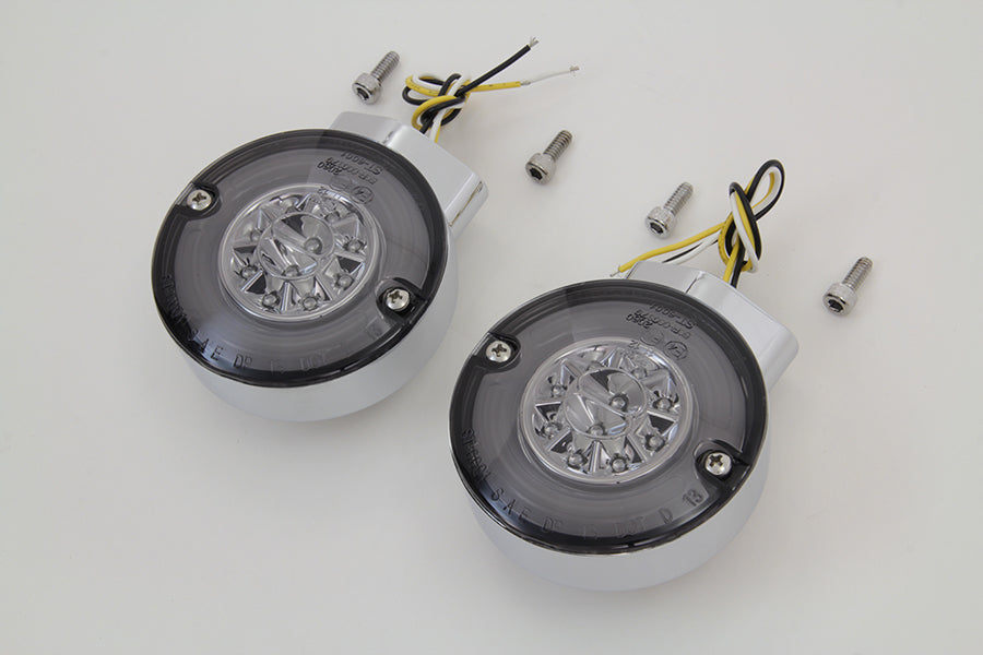 Chrome LED Turn Signal Set Front