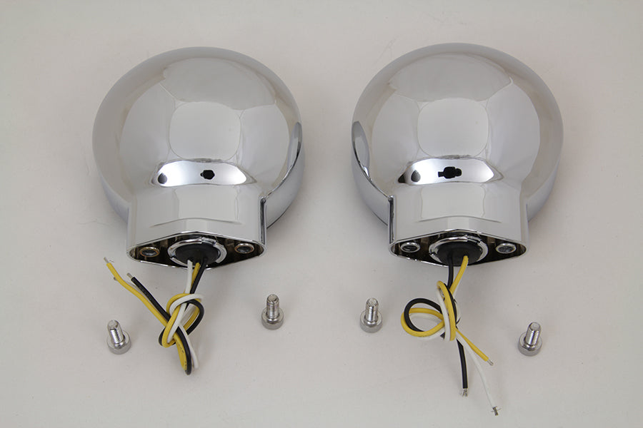 Chrome LED Turn Signal Set Front