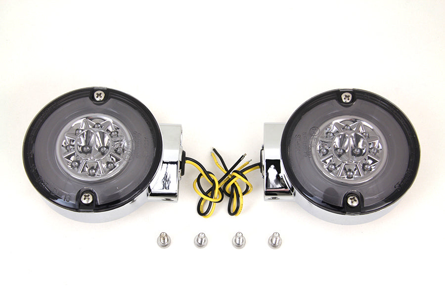 Chrome LED Turn Signal Set Rear