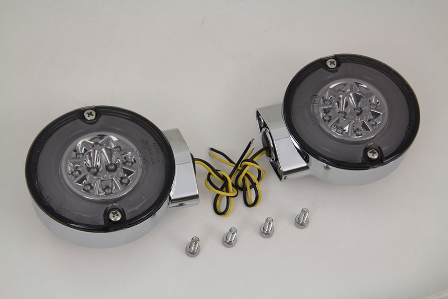Chrome LED Turn Signal Set Rear