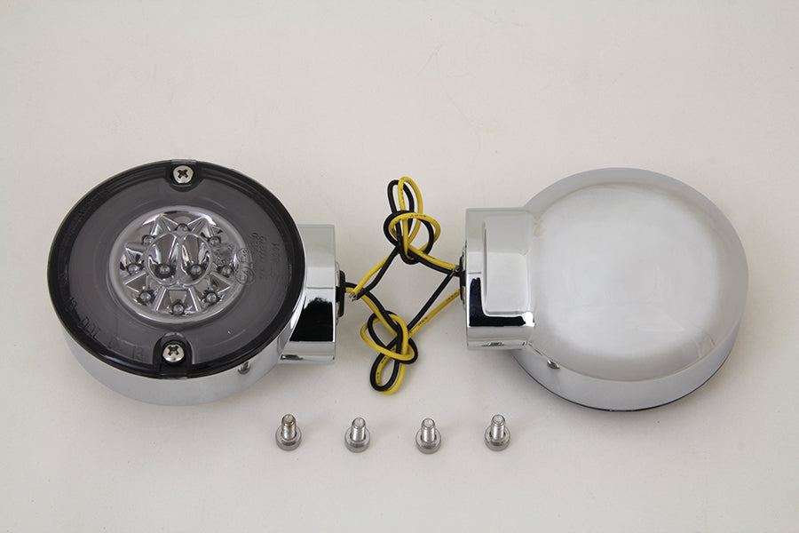 Chrome LED Turn Signal Set Rear