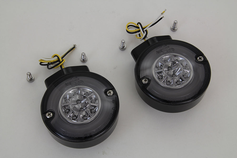 Black LED Turn Signal Set Front