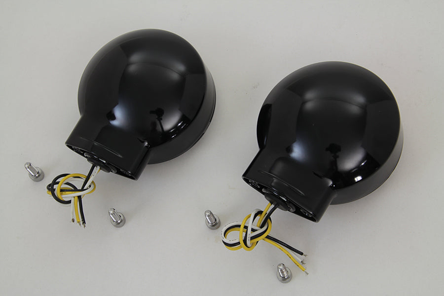 Black LED Turn Signal Set Front