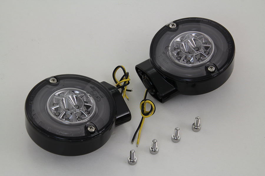 Black LED Turn Signal Set Rear