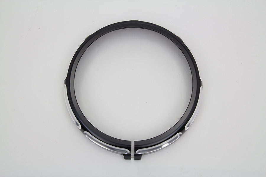7 Black Anodize Burst Headlamp Trim Ring