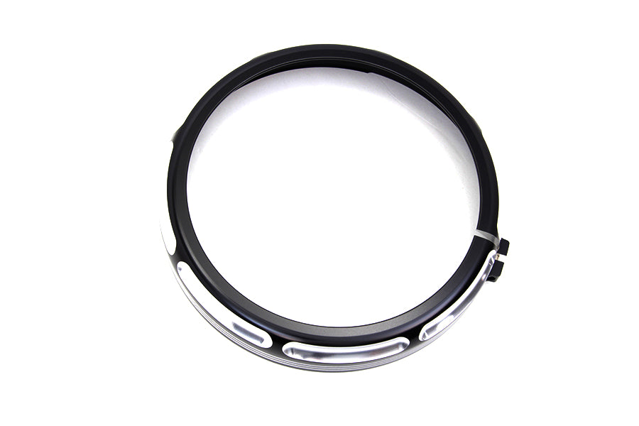 7 Black Anodize Burst Headlamp Trim Ring