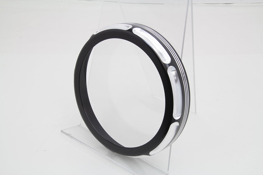 7 Black Anodize Burst Headlamp Trim Ring