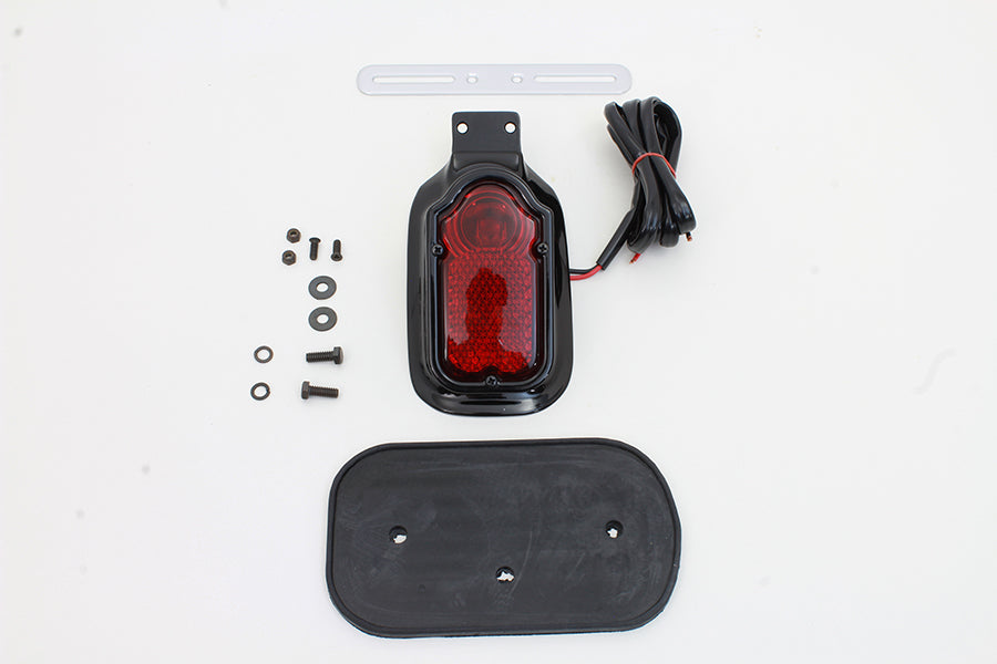 Glossy Black Tombstone Style Tail Lamp Assembly
