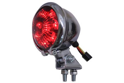 Round LED Tail Lamp with Red Lens