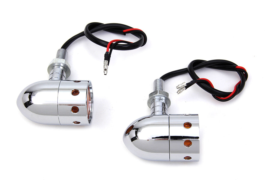 Chrome Bullet Marker Lamp Set