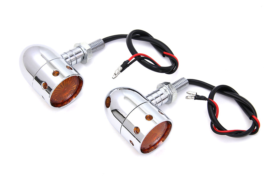 Chrome Bullet Marker Lamp Set