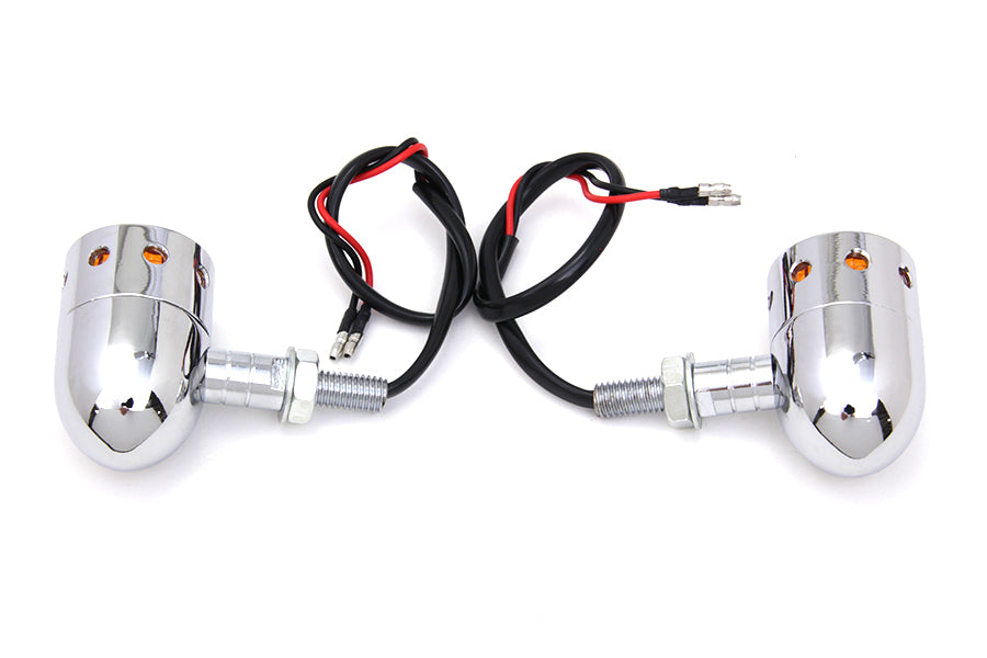 Chrome Bullet Marker Lamp Set