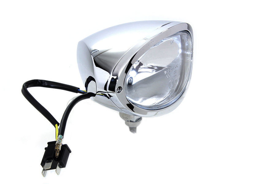 Chrome Oval Style Headlamp