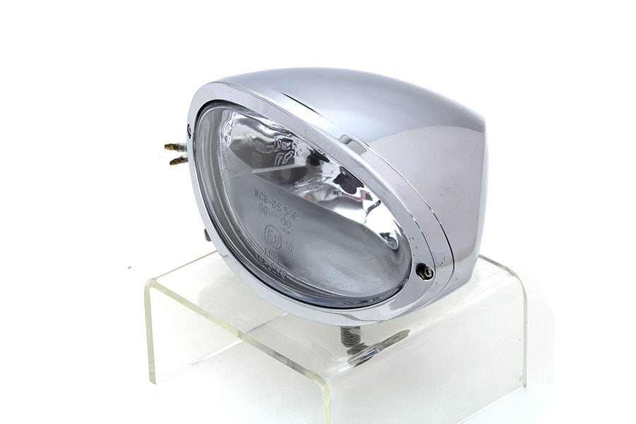 Chrome Oval Style Headlamp
