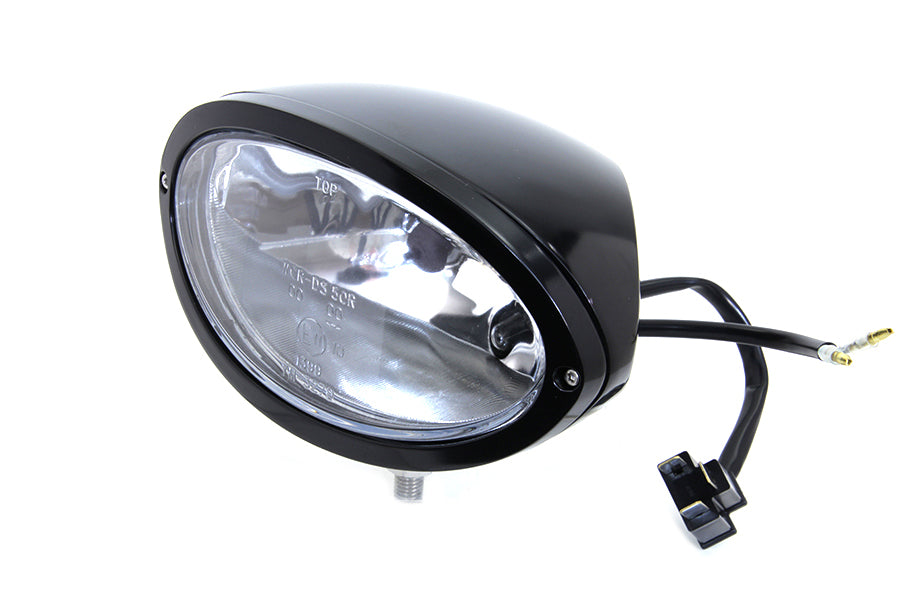 Black Oval Style Headlamp