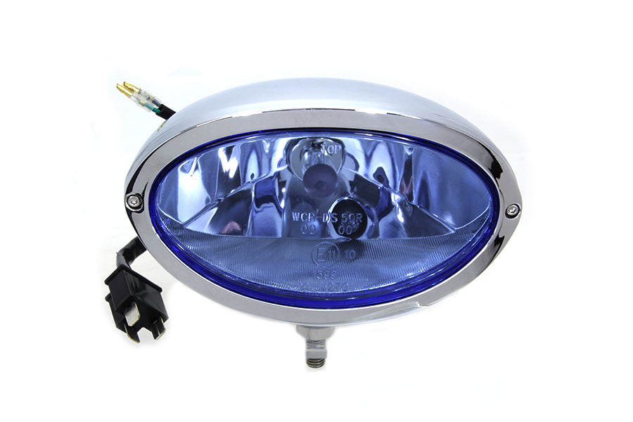 Chrome Oval Style Headlamp