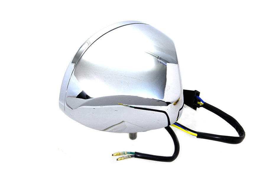 Chrome Oval Style Headlamp