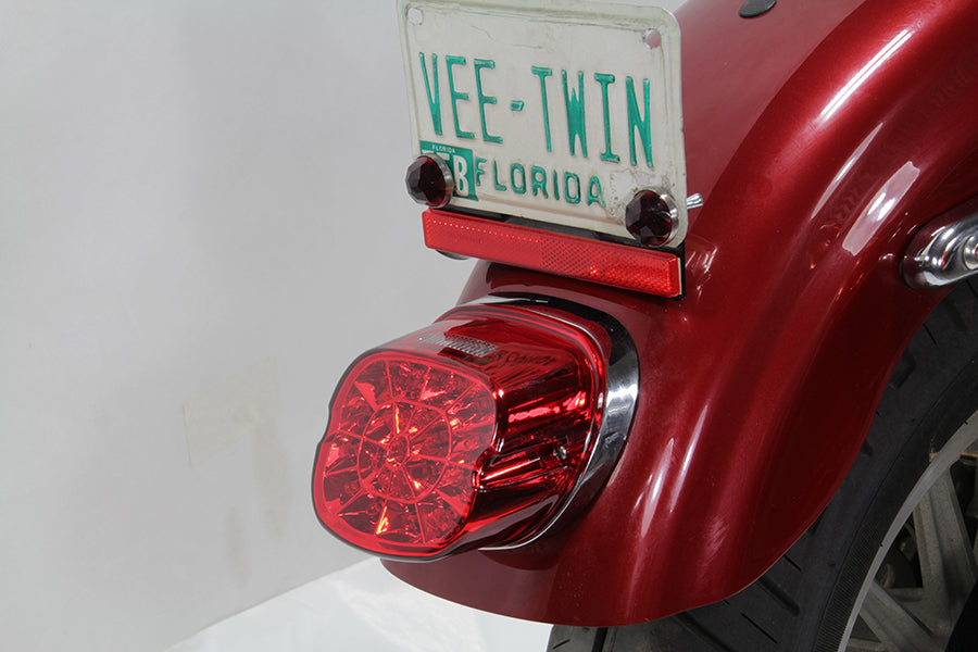 Lay Down Tail Lamp Assembly Red LED