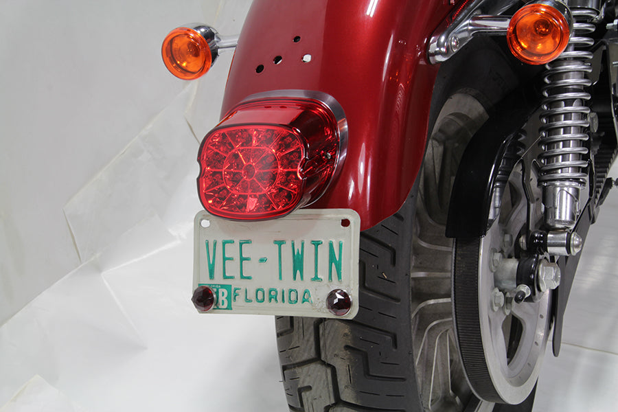 Lay Down Tail Lamp Assembly Red LED