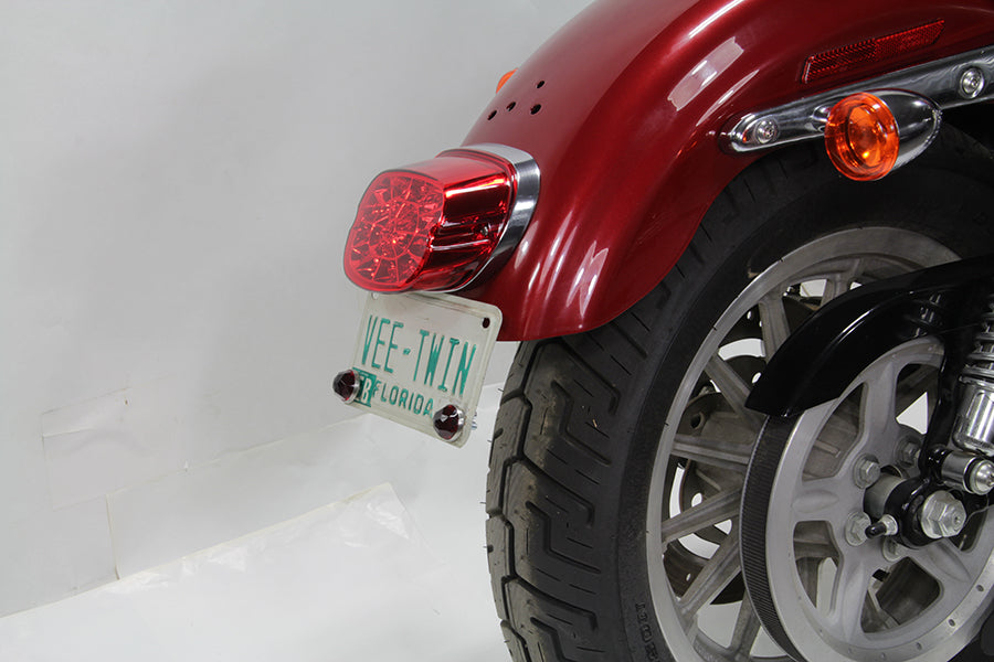 Lay Down Tail Lamp Assembly Red LED