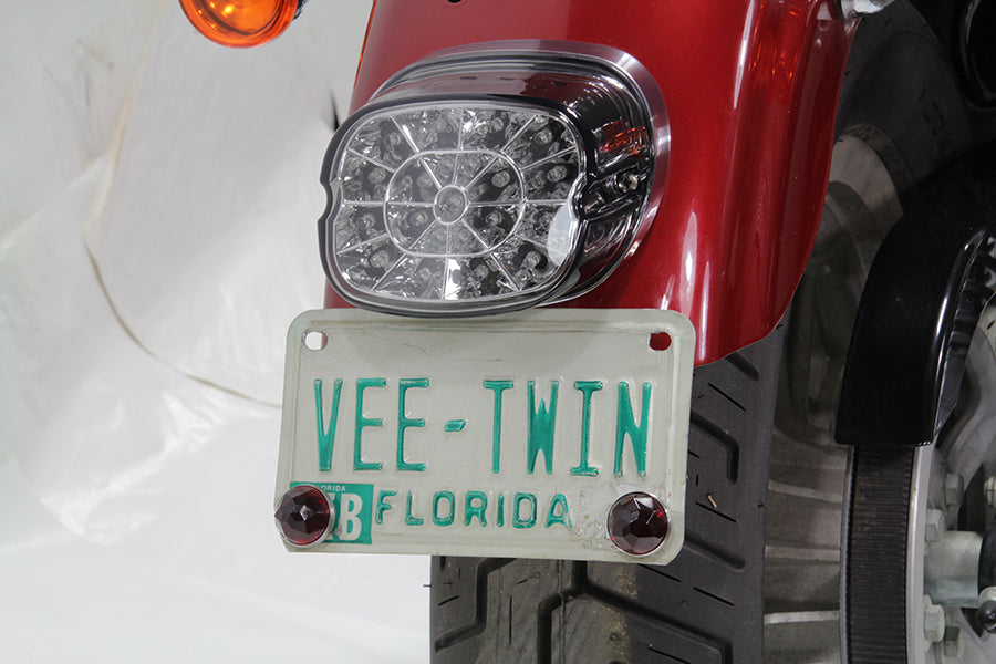 Lay Down Tail Lamp Assembly Smoked LED