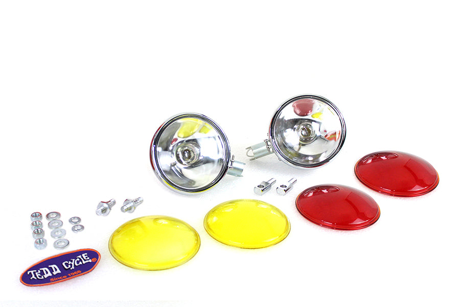 Replica Chrome Guide Spotlamp Set 6 Volt