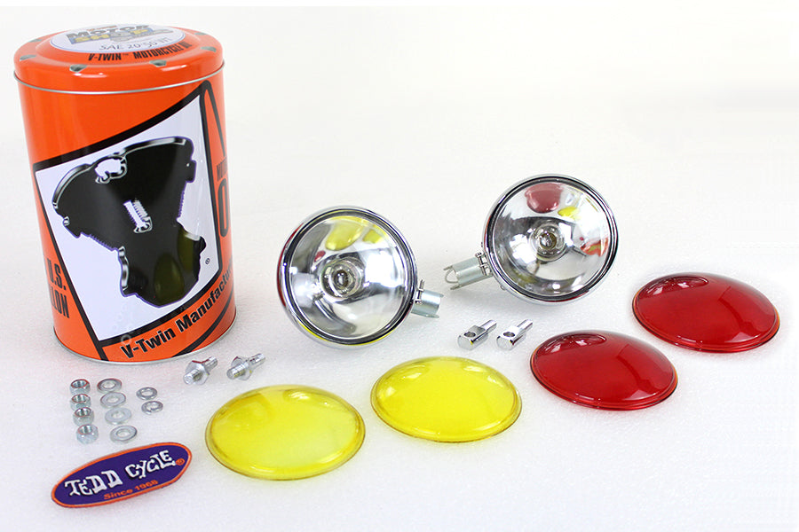 Replica Chrome Guide Spotlamp Set 6 Volt