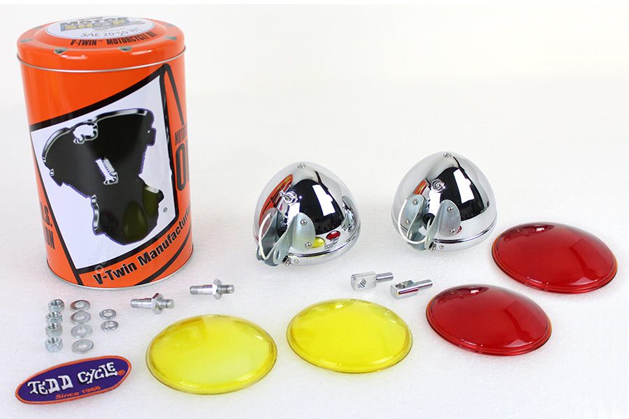 Replica Chrome Guide Spotlamp Set 6 Volt