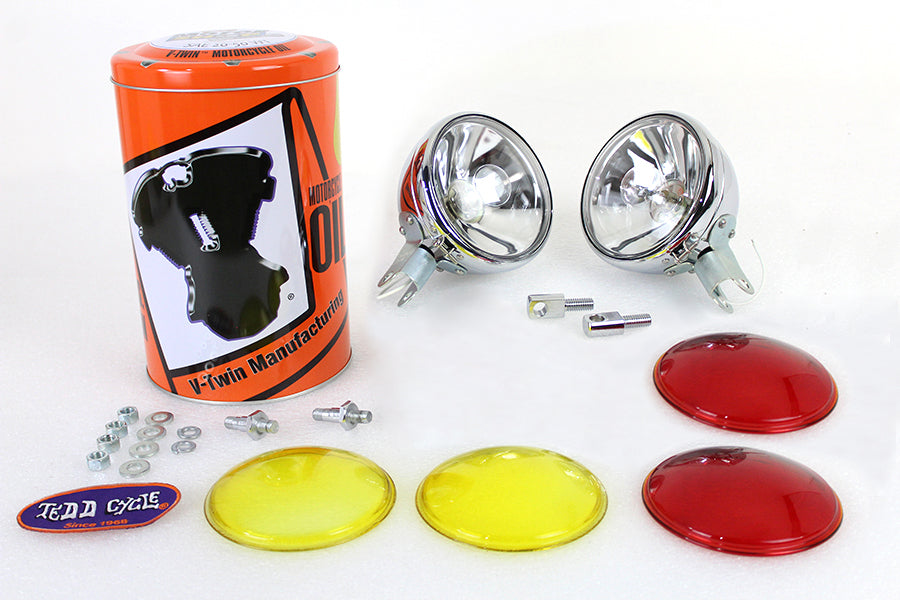 Replica Chrome Guide Spotlamp Set 6 Volt