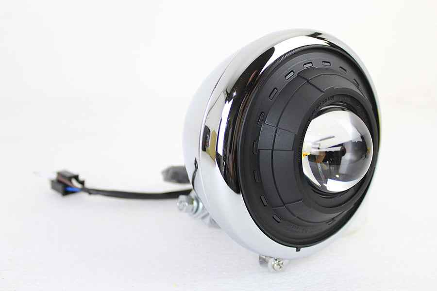 5-1/2 Fish Eye Headlamp Chrome