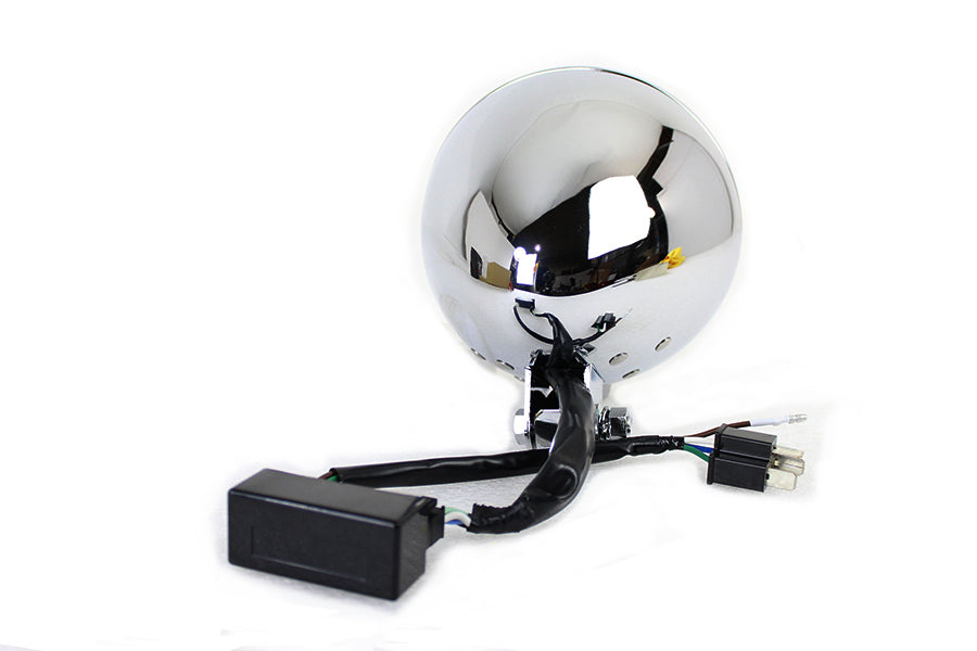 5-1/2 Fish Eye Headlamp Chrome