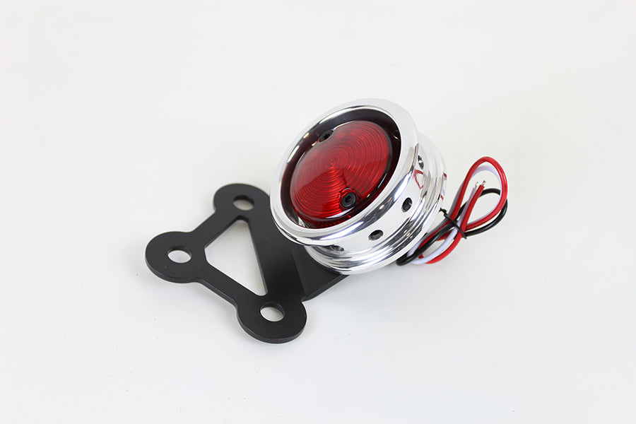 LED Round Tail Lamp Assembly Polished