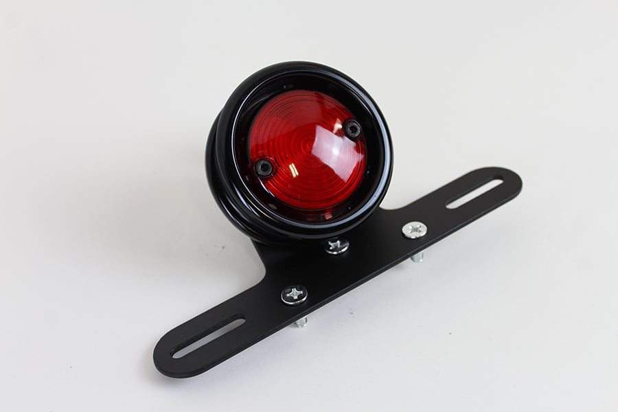 LED Round Tail Lamp Assembly Black