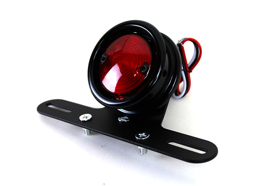 LED Round Tail Lamp Assembly Black