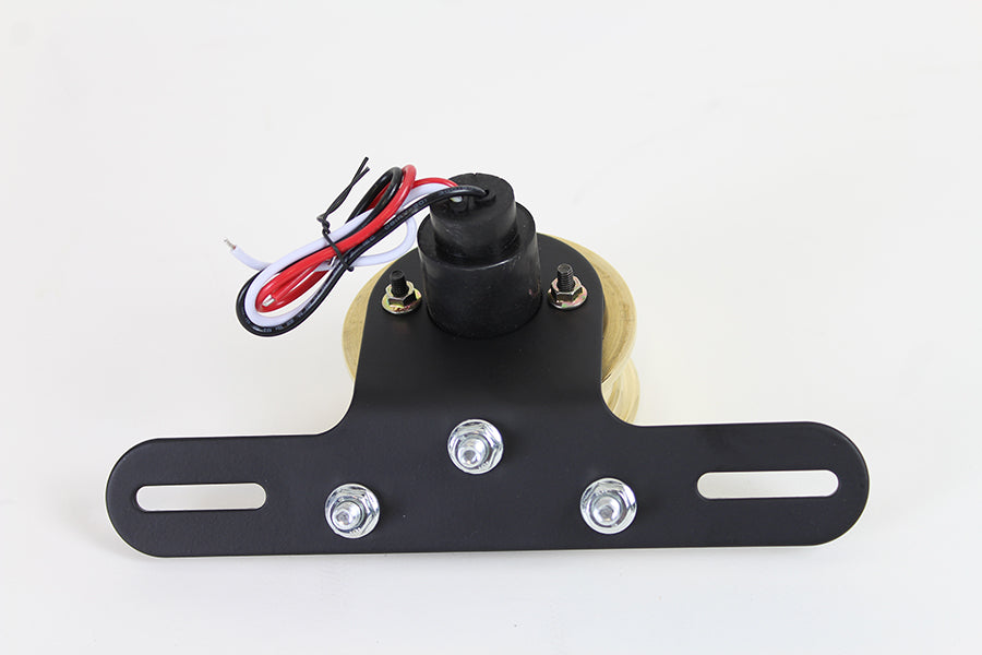 LED Round Tail Lamp Assembly Brass