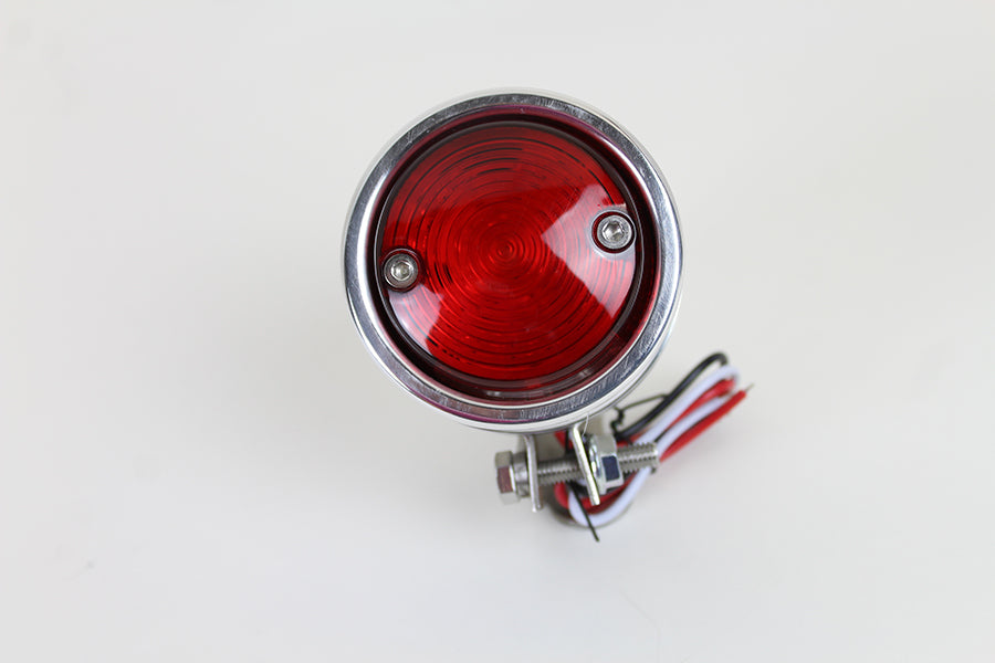 LED Bullet Tail Lamp Assembly Chrome