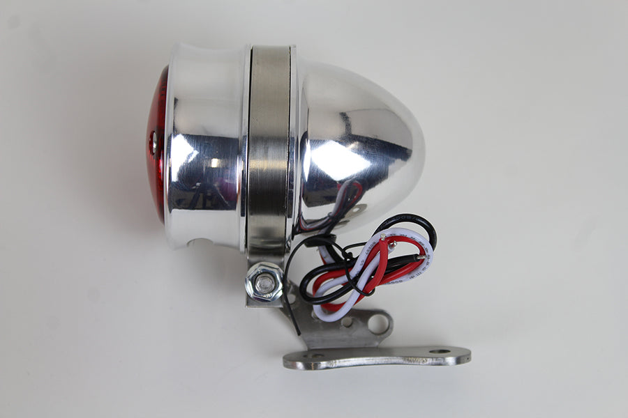 LED Bullet Tail Lamp Assembly Chrome