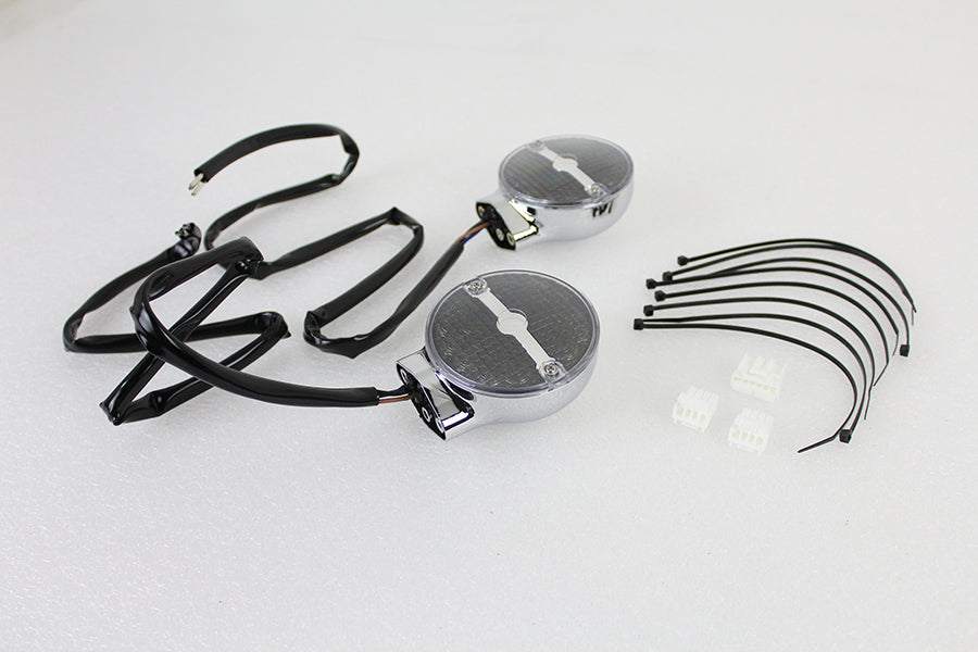 Smoke LED Flat Lens Turn Signal Set