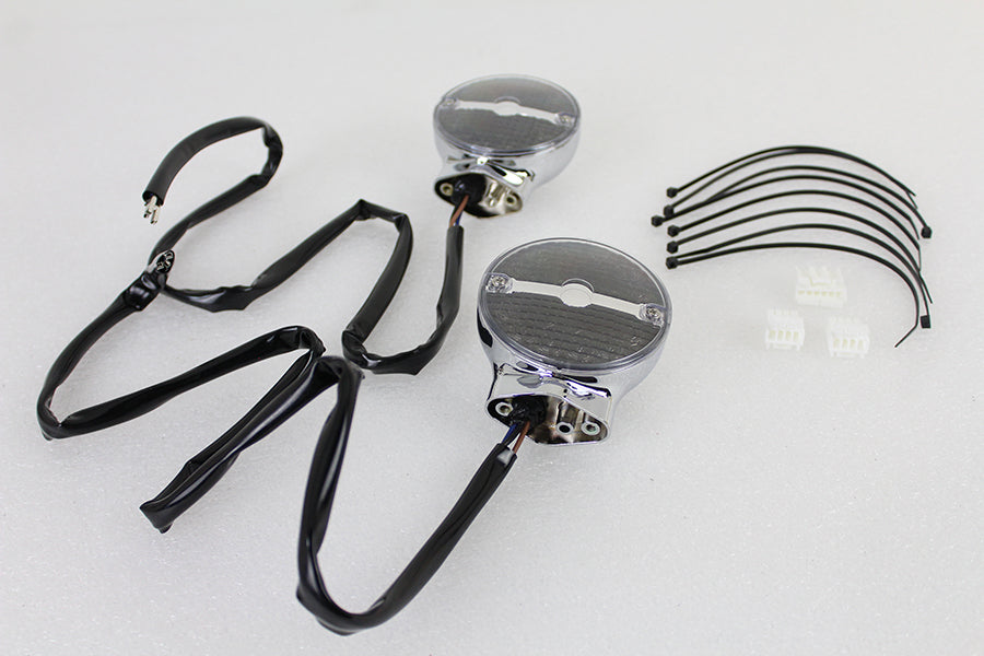 Smoke LED Flat Lens Turn Signal Set