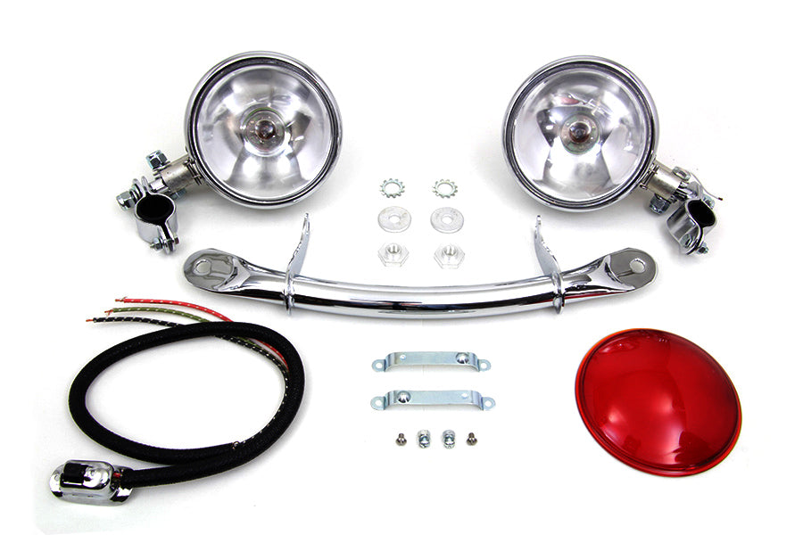 Chrome Spring Fork Spotlamp Kit