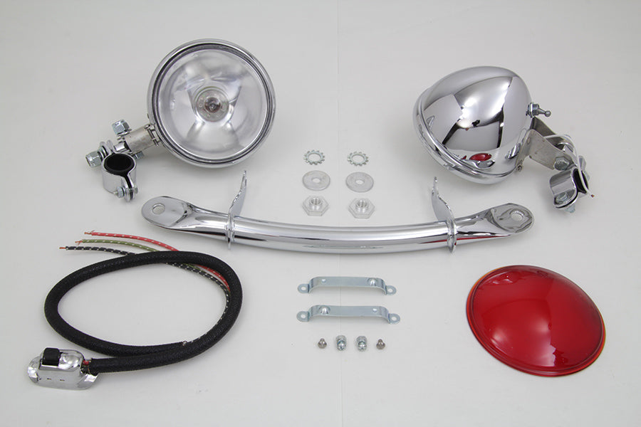 Chrome Spring Fork Spotlamp Kit
